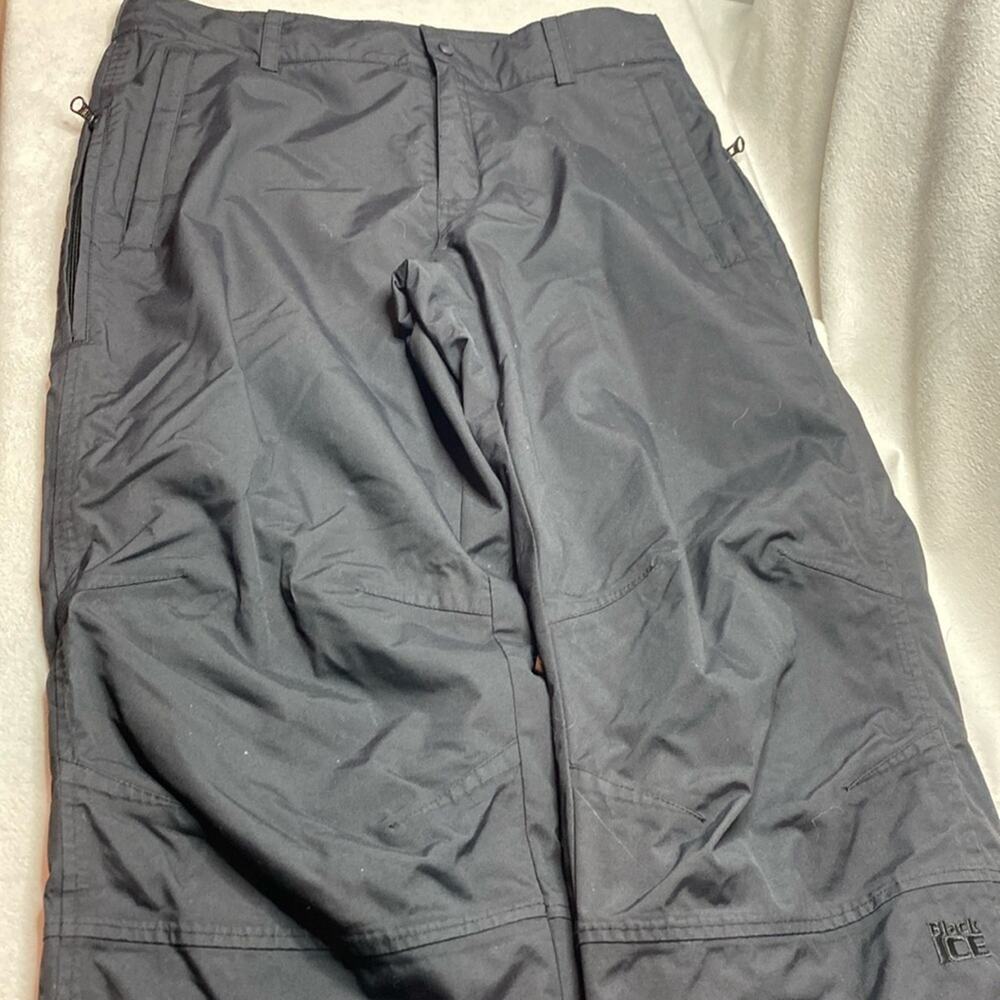 Black Ice black snow ski pants size medium